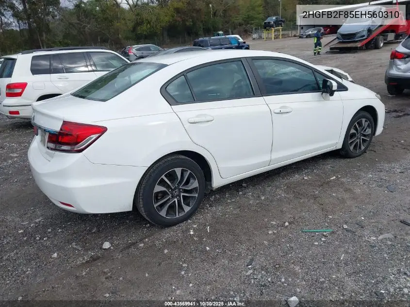 2HGFB2F85EH560310 2014 Honda Civic Ex