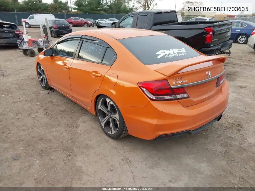 2HGFB6E58EH703605 2014 Honda Civic Si