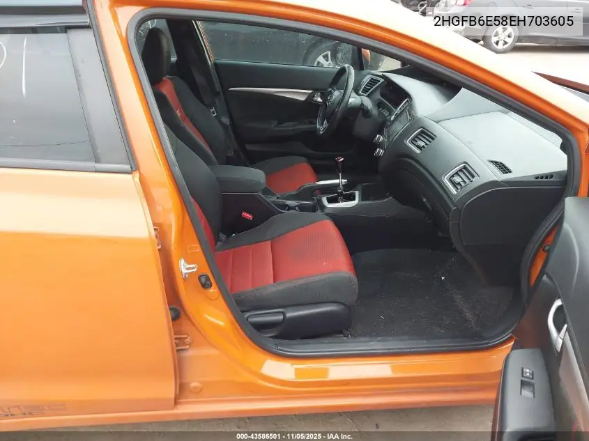 2HGFB6E58EH703605 2014 Honda Civic Si