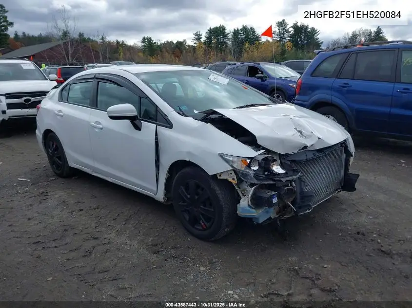 2HGFB2F51EH520084 2014 Honda Civic Lx