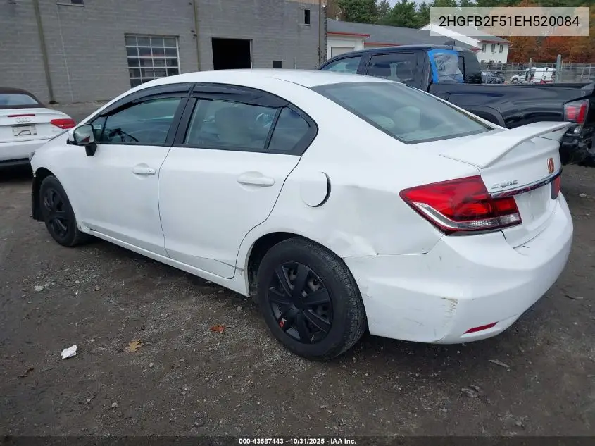 2HGFB2F51EH520084 2014 Honda Civic Lx