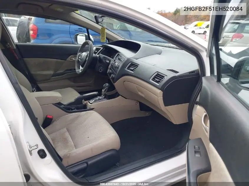 2HGFB2F51EH520084 2014 Honda Civic Lx
