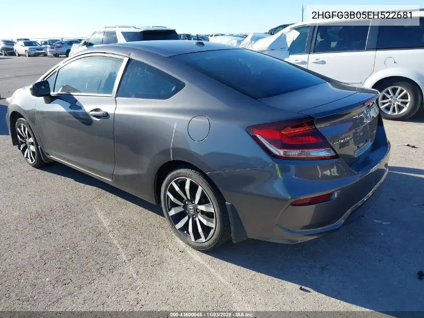 2HGFG3B05EH522681 2014 Honda Civic Ex-L