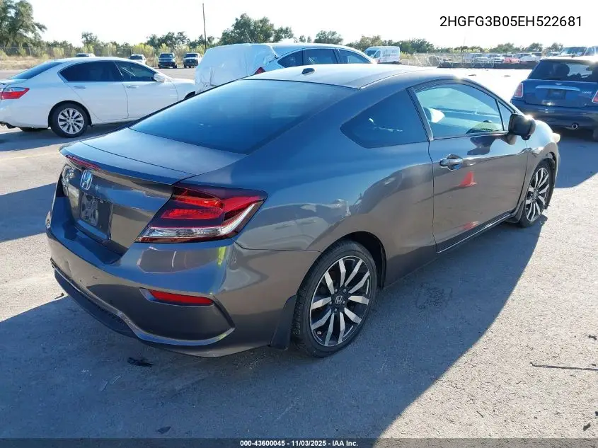 2HGFG3B05EH522681 2014 Honda Civic Ex-L