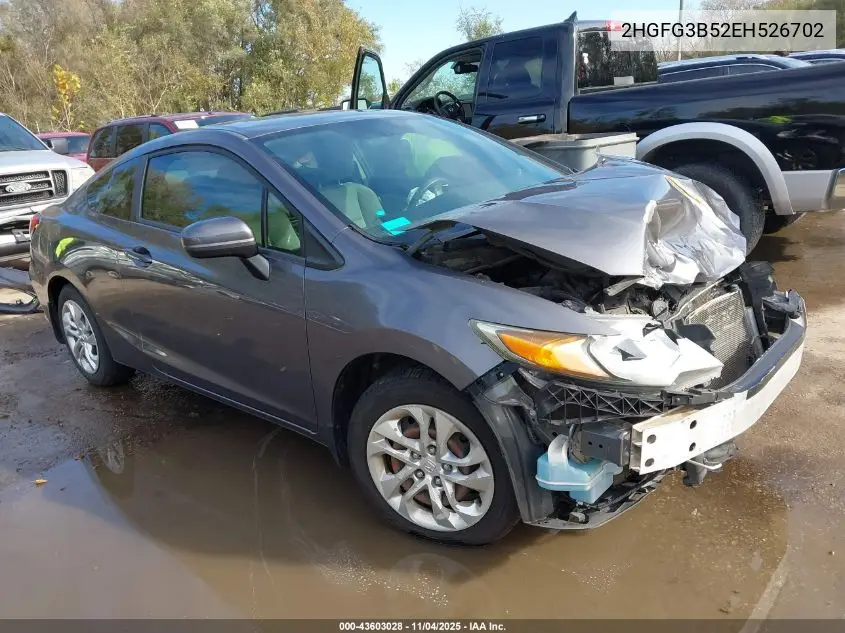 2HGFG3B52EH526702 2014 Honda Civic Lx