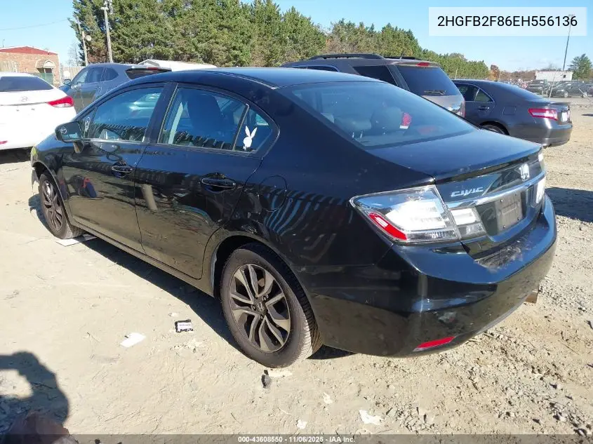 2HGFB2F86EH556136 2014 Honda Civic Ex