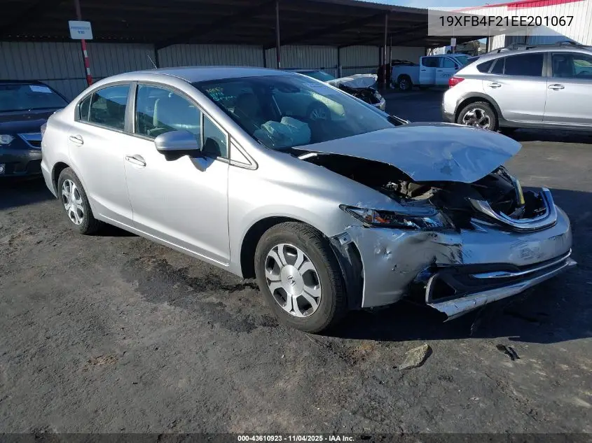 19XFB4F21EE201067 2014 Honda Civic Hybrid