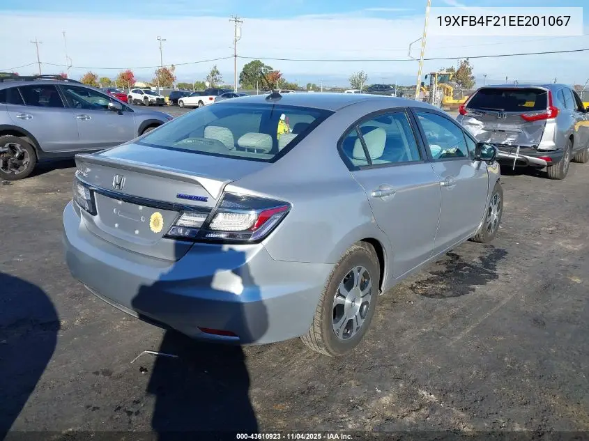 19XFB4F21EE201067 2014 Honda Civic Hybrid