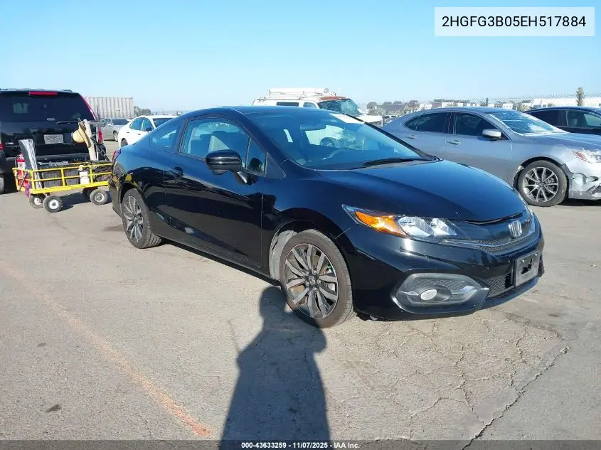 2HGFG3B05EH517884 2014 Honda Civic Ex-L