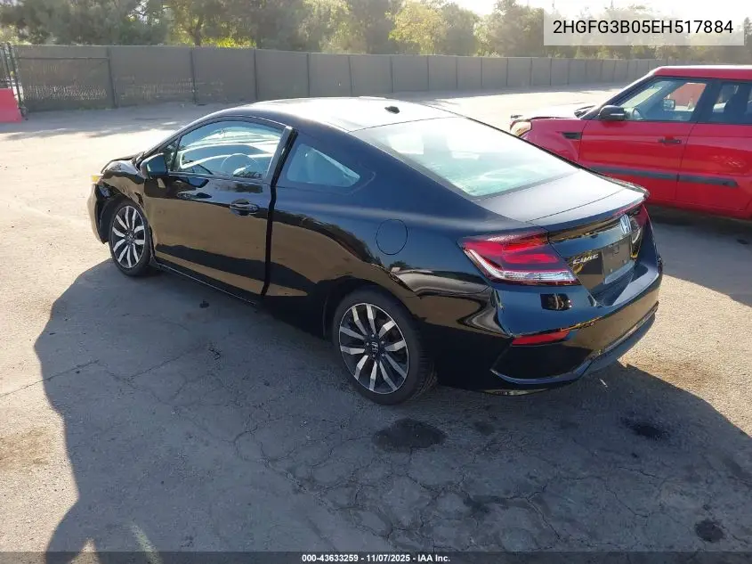 2HGFG3B05EH517884 2014 Honda Civic Ex-L