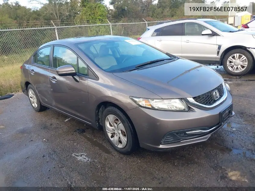 19XFB2F56EE078557 2014 Honda Civic Lx