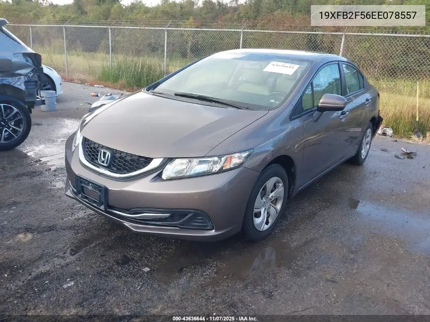 19XFB2F56EE078557 2014 Honda Civic Lx