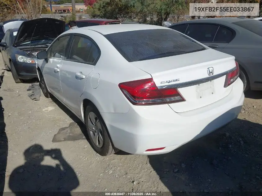 19XFB2F55EE033867 2014 Honda Civic Lx