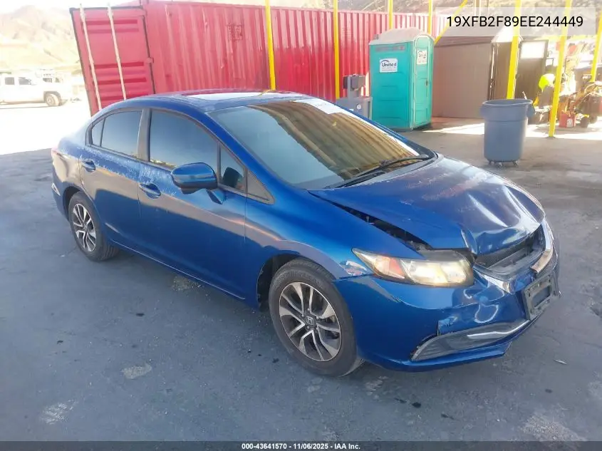 19XFB2F89EE244449 2014 Honda Civic Ex