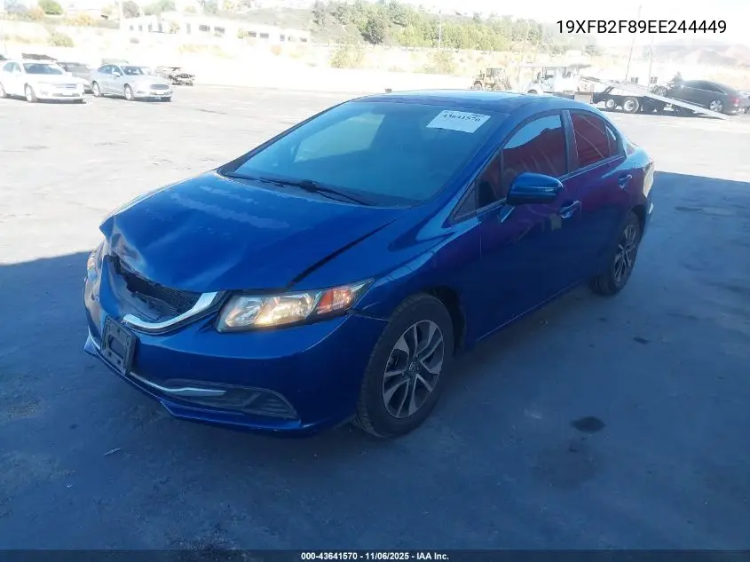 19XFB2F89EE244449 2014 Honda Civic Ex