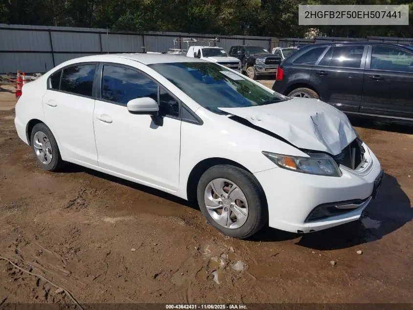 2HGFB2F50EH507441 2014 Honda Civic Lx