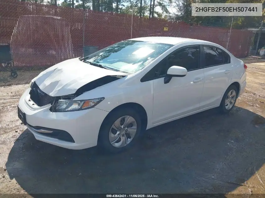 2HGFB2F50EH507441 2014 Honda Civic Lx