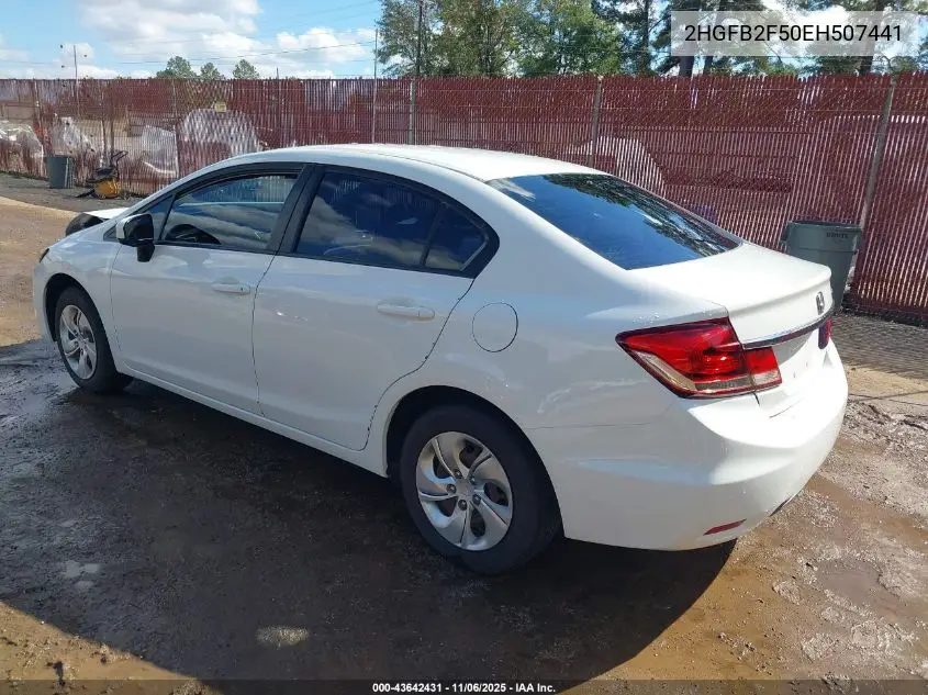 2HGFB2F50EH507441 2014 Honda Civic Lx