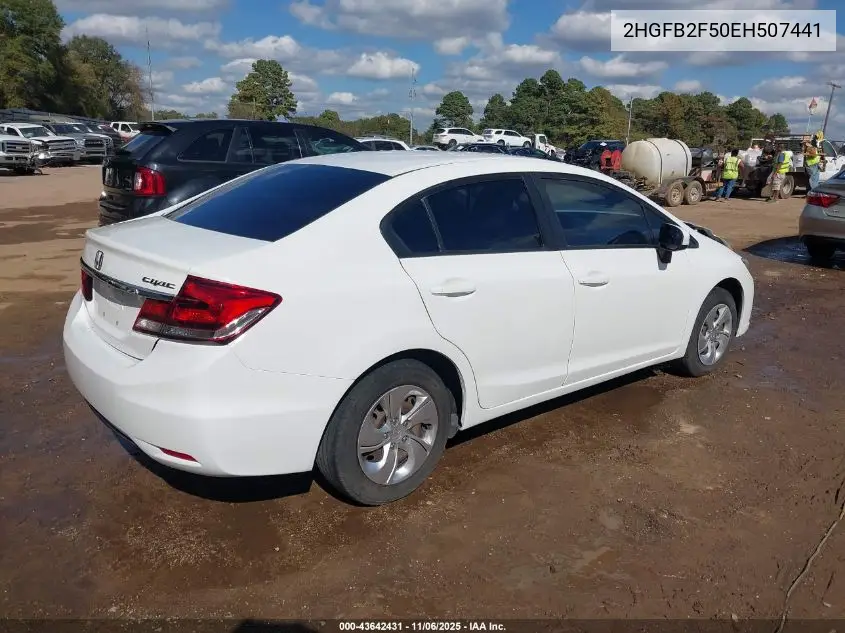2HGFB2F50EH507441 2014 Honda Civic Lx