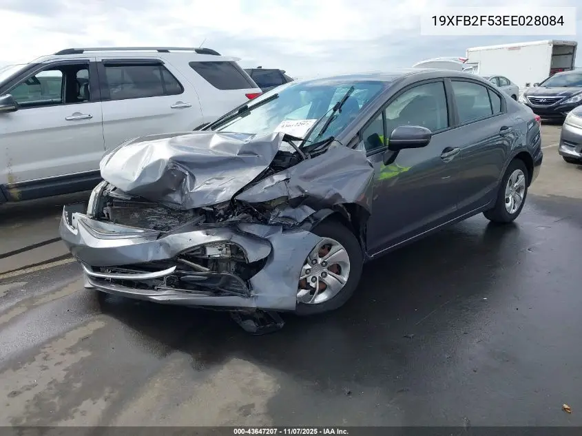 19XFB2F53EE028084 2014 Honda Civic Lx