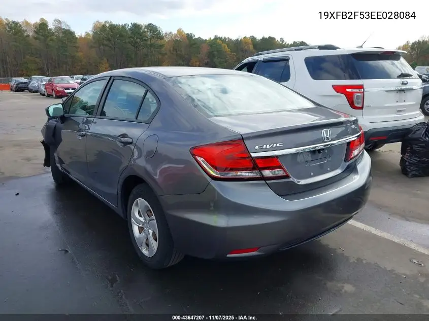 19XFB2F53EE028084 2014 Honda Civic Lx