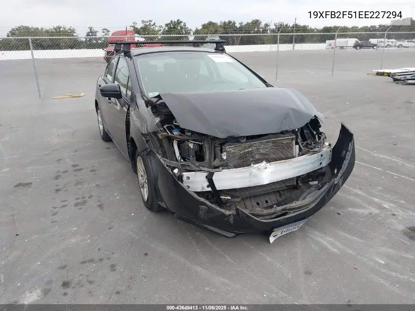 19XFB2F51EE227294 2014 Honda Civic Lx