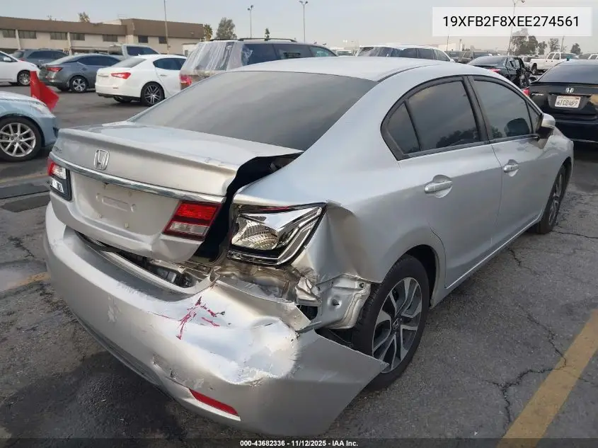 19XFB2F8XEE274561 2014 Honda Civic Ex