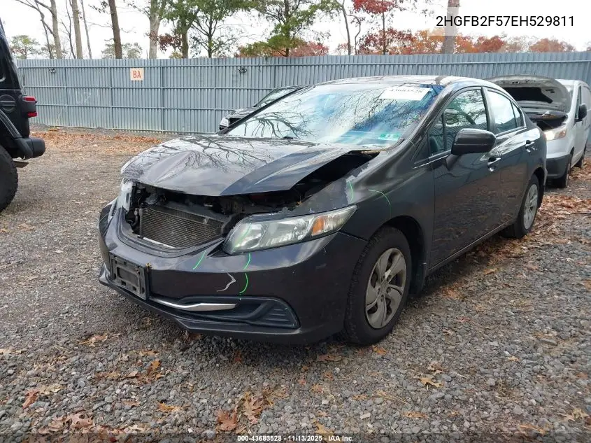 2HGFB2F57EH529811 2014 Honda Civic Lx