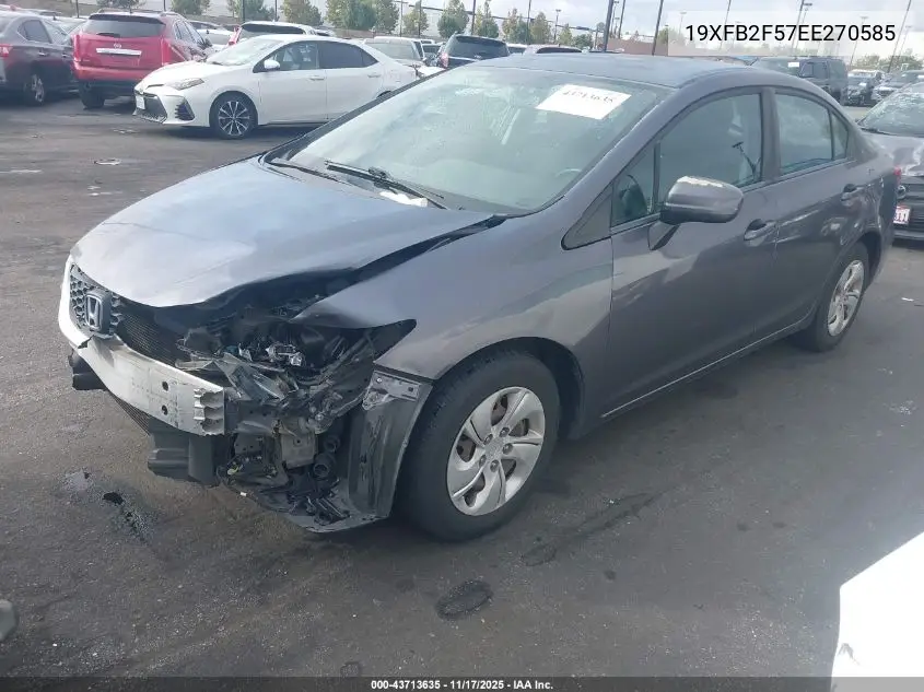 19XFB2F57EE270585 2014 Honda Civic Lx