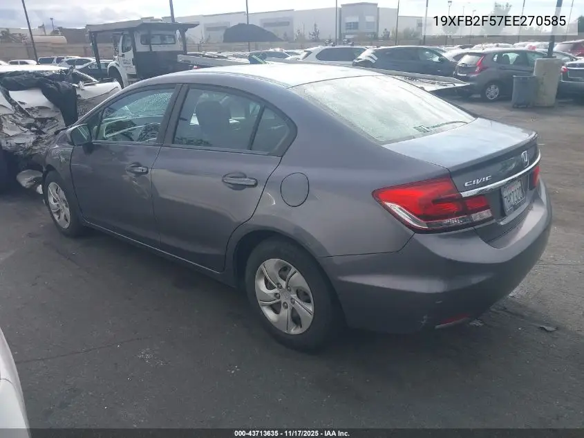 19XFB2F57EE270585 2014 Honda Civic Lx