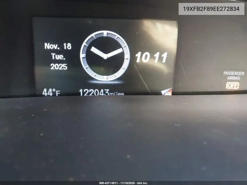 19XFB2F89EE272834 2014 Honda Civic Ex