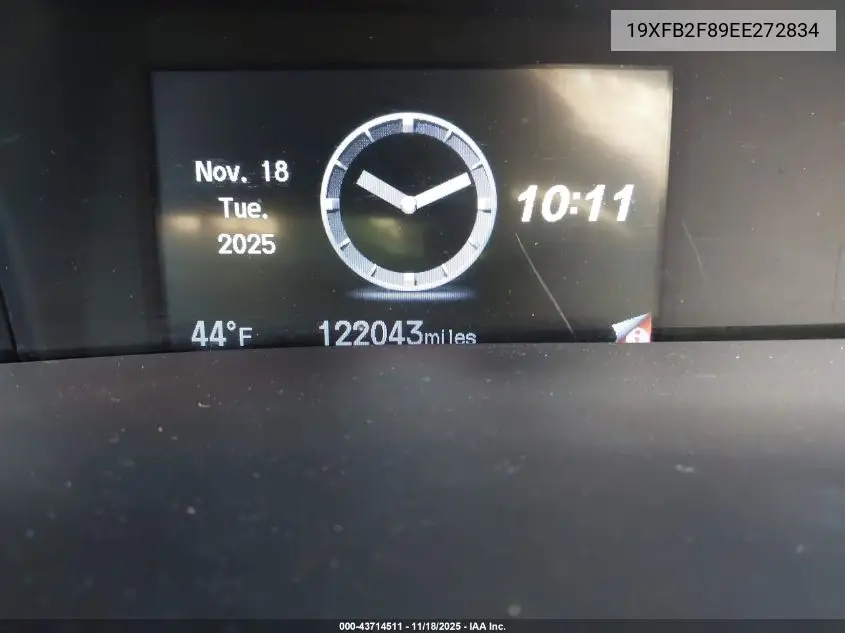 19XFB2F89EE272834 2014 Honda Civic Ex