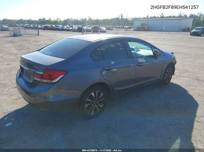 2HGFB2F89EH541257 2014 Honda Civic Ex