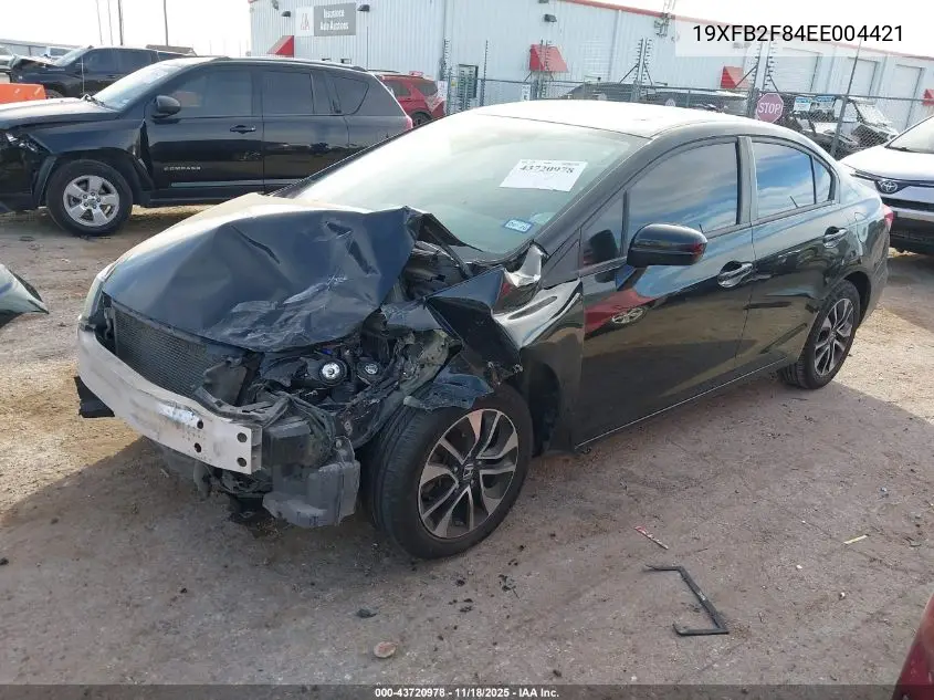 19XFB2F84EE004421 2014 Honda Civic Ex