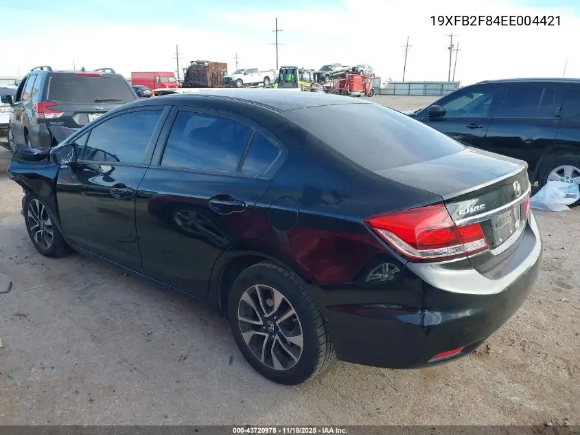 19XFB2F84EE004421 2014 Honda Civic Ex