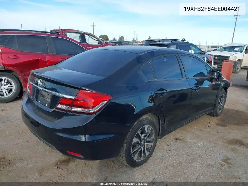 19XFB2F84EE004421 2014 Honda Civic Ex