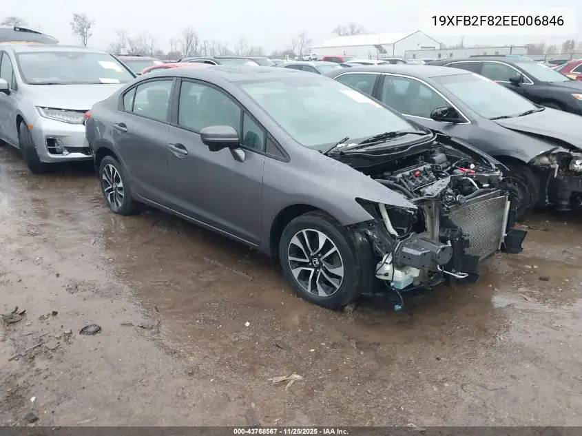 19XFB2F82EE006846 2014 Honda Civic Ex