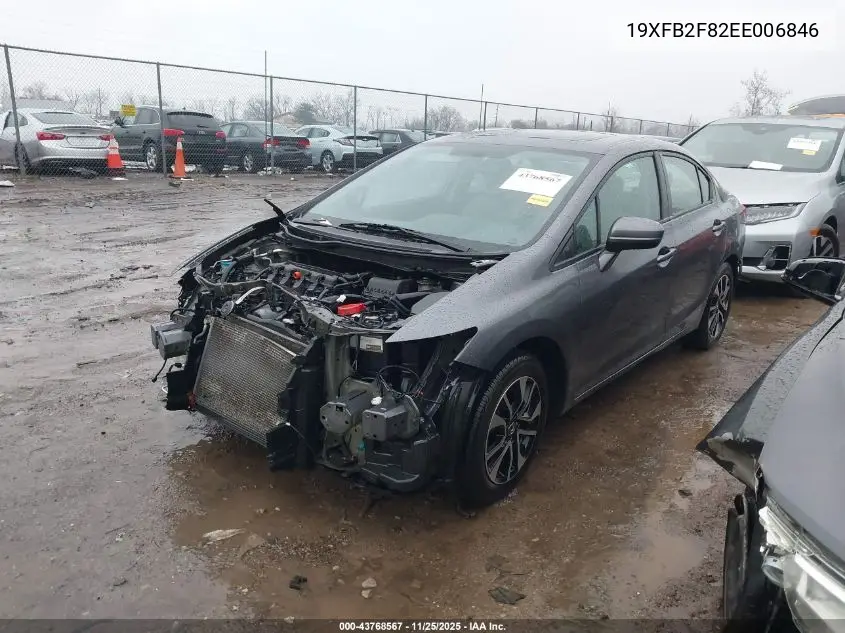 19XFB2F82EE006846 2014 Honda Civic Ex
