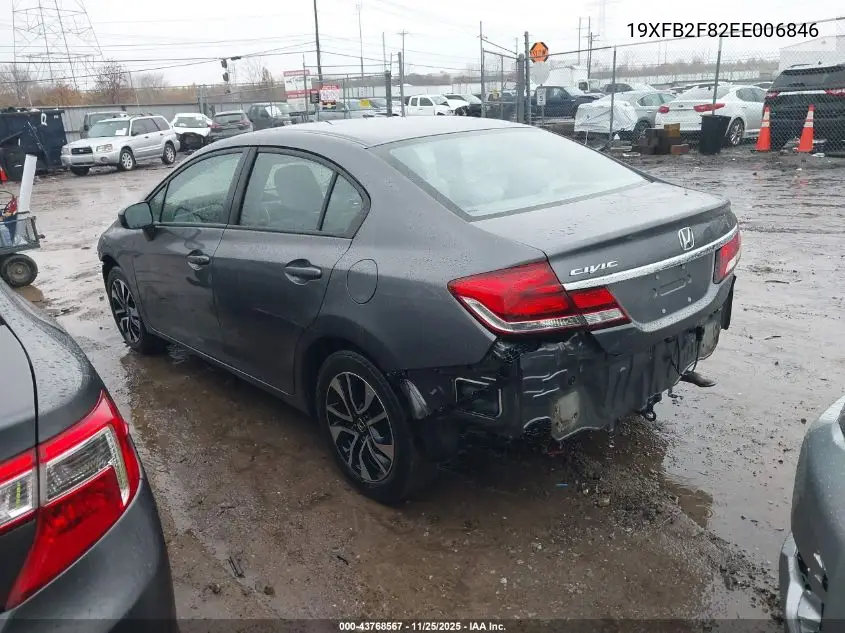 19XFB2F82EE006846 2014 Honda Civic Ex
