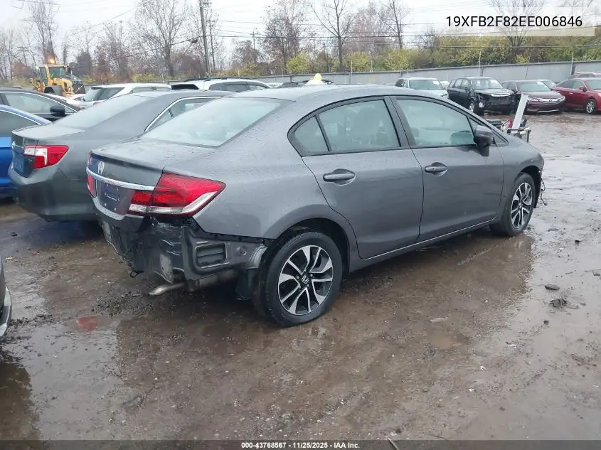 19XFB2F82EE006846 2014 Honda Civic Ex