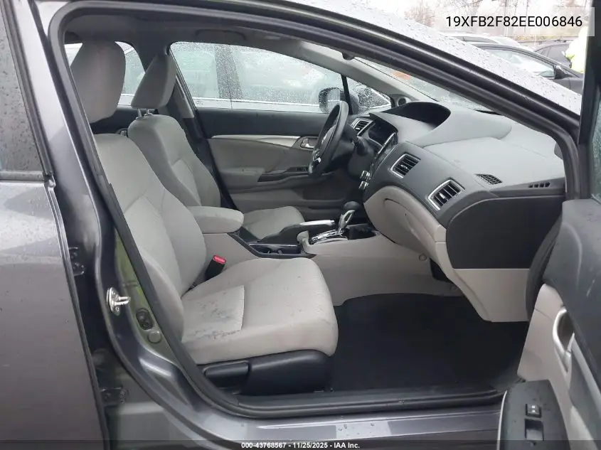 19XFB2F82EE006846 2014 Honda Civic Ex