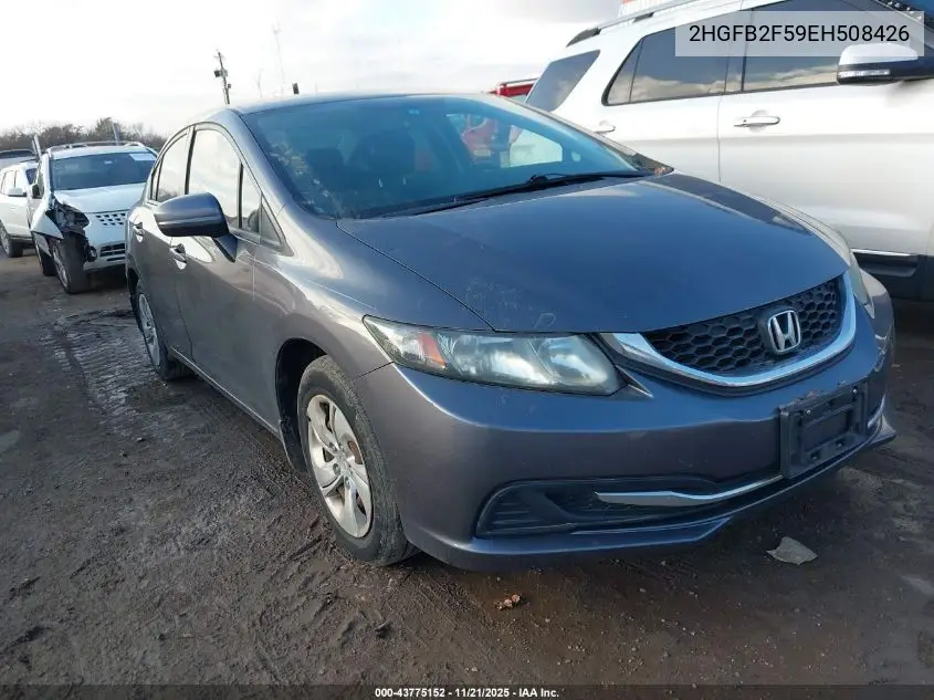 2HGFB2F59EH508426 2014 Honda Civic Lx