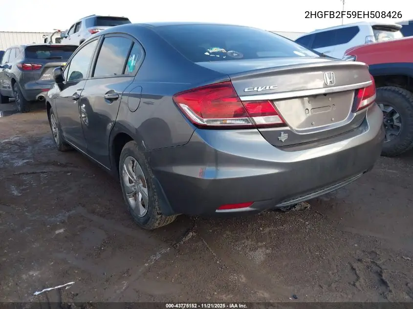 2HGFB2F59EH508426 2014 Honda Civic Lx