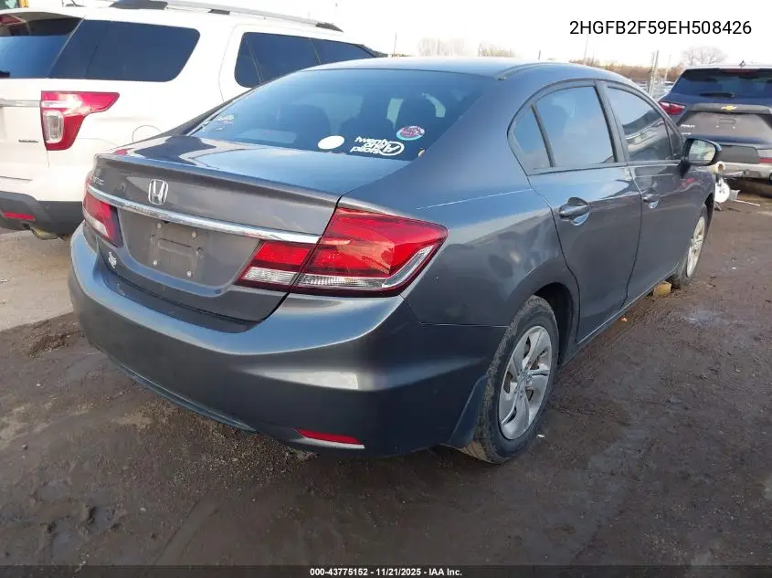 2HGFB2F59EH508426 2014 Honda Civic Lx