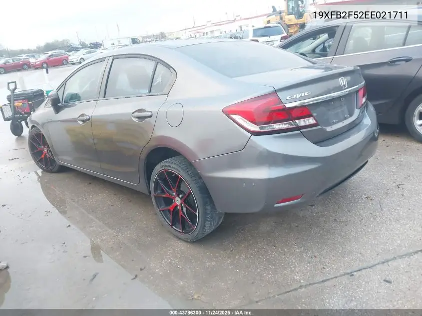 19XFB2F52EE021711 2014 Honda Civic Lx