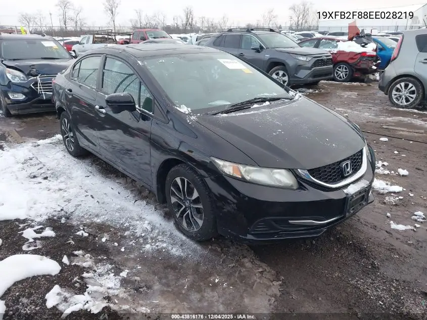 19XFB2F88EE028219 2014 Honda Civic Ex