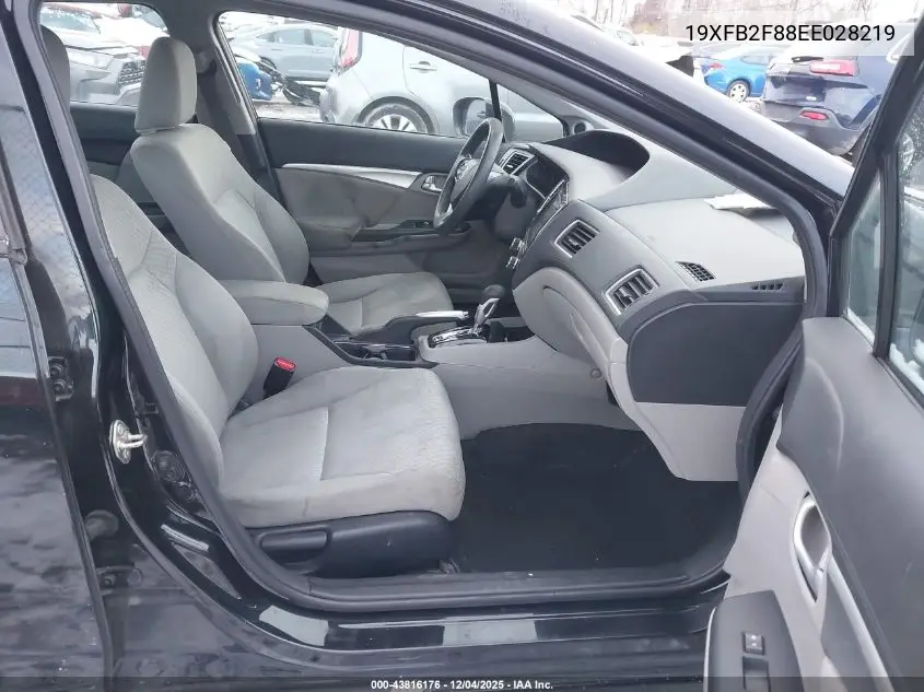 19XFB2F88EE028219 2014 Honda Civic Ex
