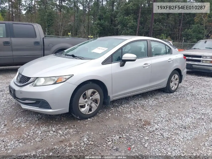 19XFB2F54EE010287 2014 Honda Civic Lx