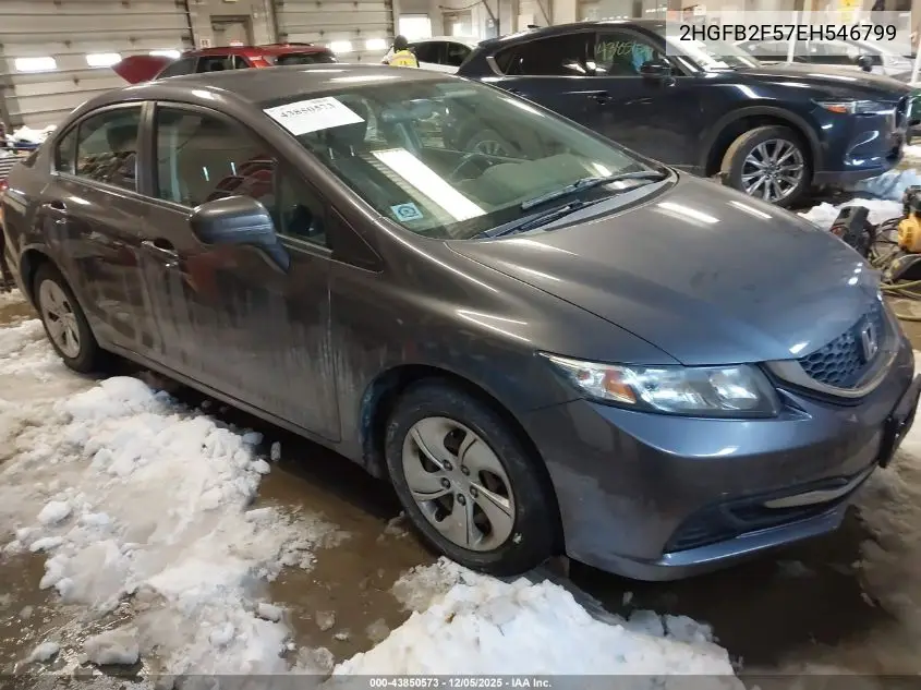2HGFB2F57EH546799 2014 Honda Civic Lx