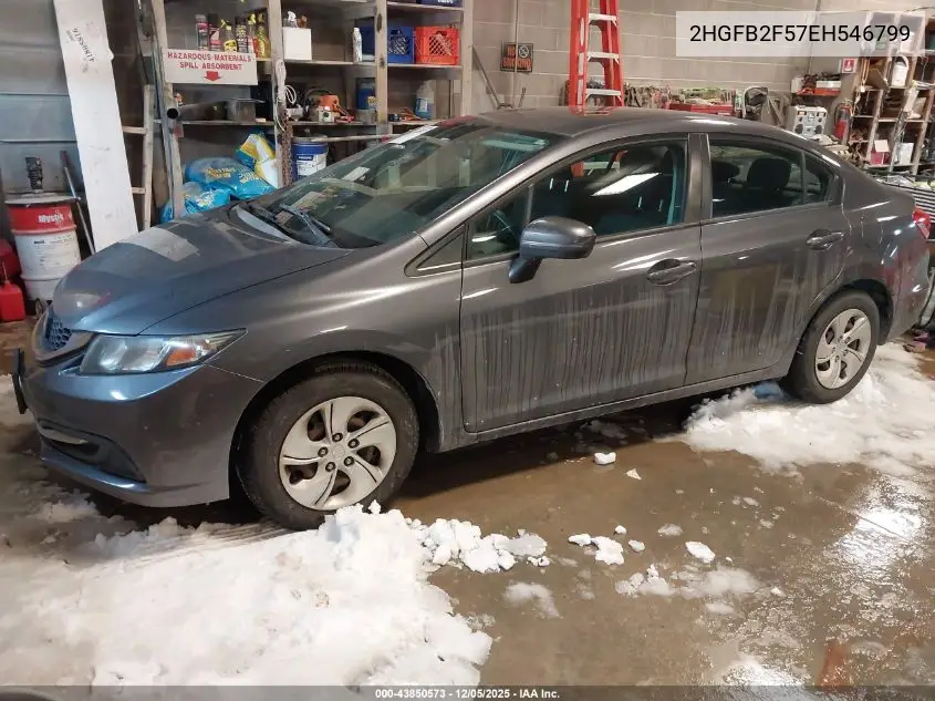 2HGFB2F57EH546799 2014 Honda Civic Lx